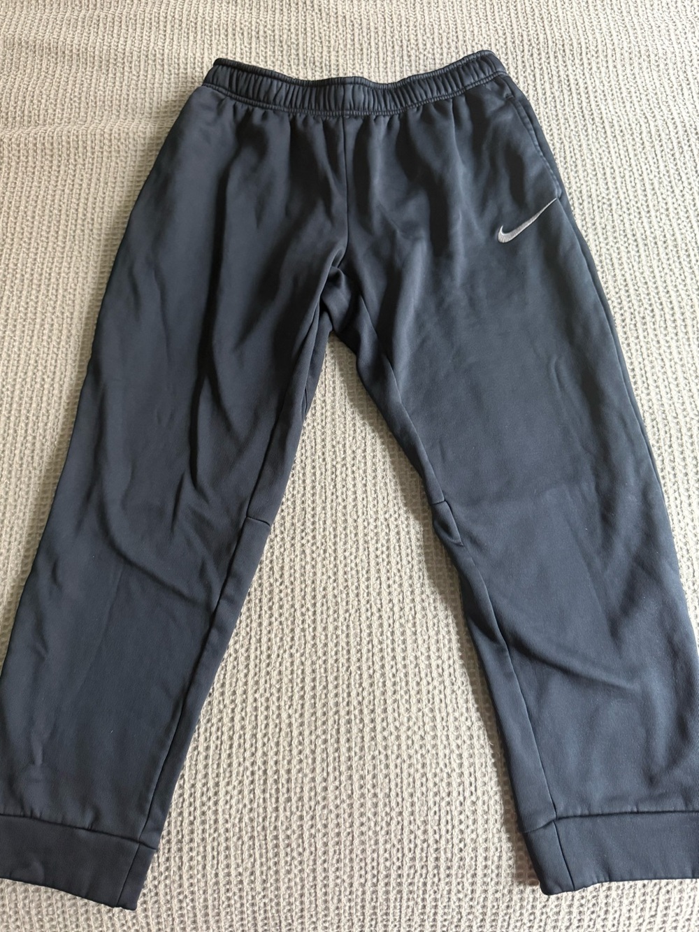 Nike Navy Thermal Fit Sweat Joggers with Silver Swoosh